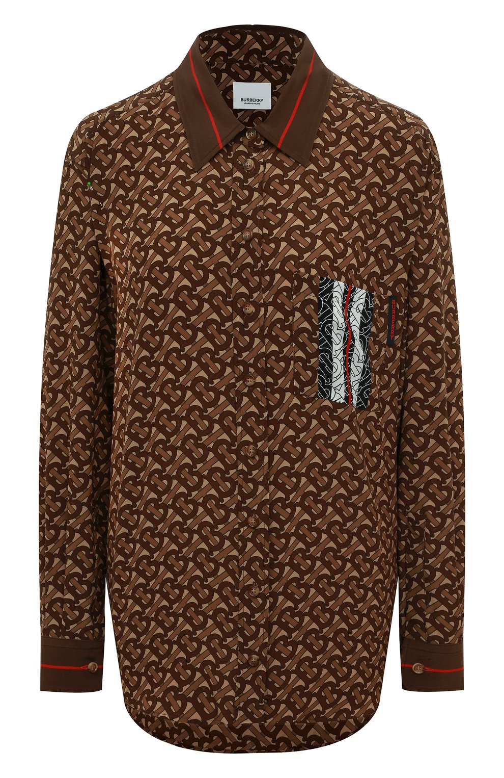 Шелковая рубашка BURBERRY, арт. 8018127, фото 1