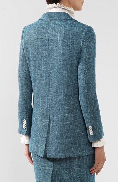 Жакет KITON голубого цвета по цене 389500 руб., арт. D49531K06S15, фото 4 Жакет KITON, арт. D49531K06S15, фото 4