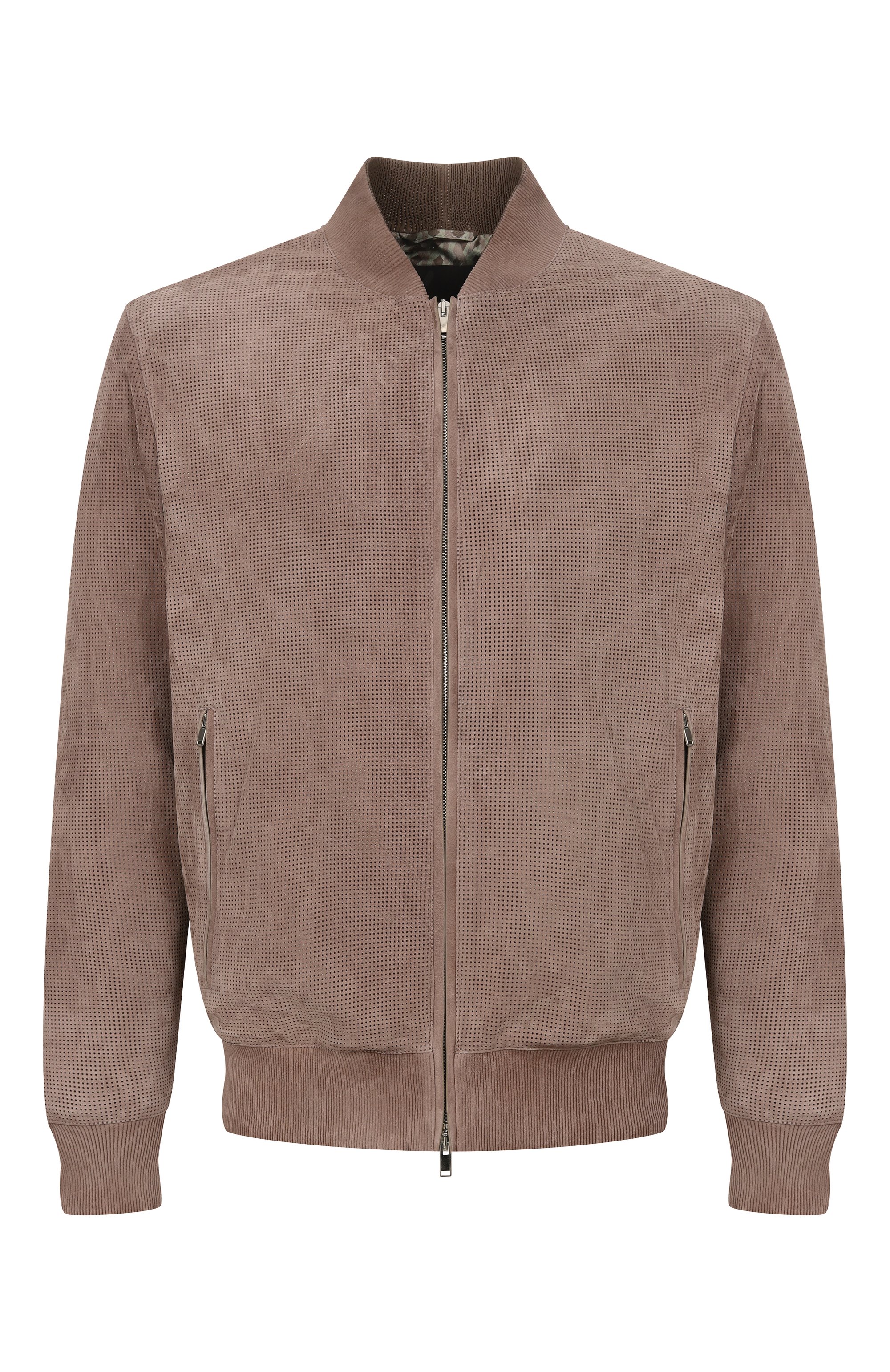 Замшевый бомбер MVST, арт. M26.2PM.L026/METIS SUEDE/PERF0RATED 6MM, фото 1