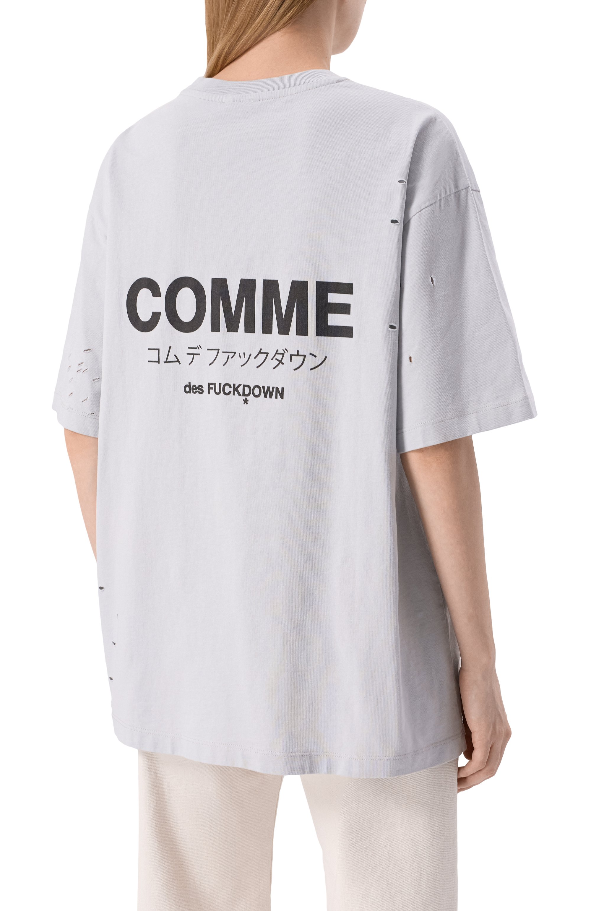 Хлопковая футболка COMME DES FUCKDOWN, арт. CFABW01310, фото 4