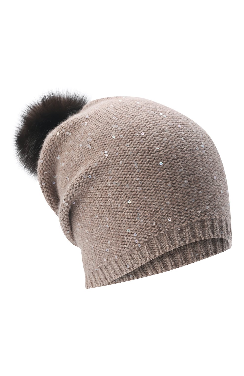 Шапка с помпоном из меха соболя BLACK SABLE, арт. BS-005CP3, фото 1