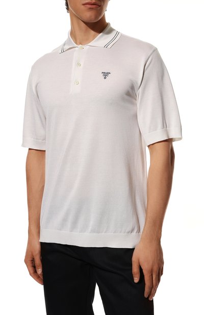 Шелковое поло PRADA, арт. UMB274-1ZRP-F0009-212, фото 3