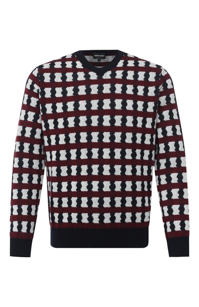 Мужской пуловер из шерсти и кашемира GIORGIO ARMANI, арт. 6HSM19/SM17Z