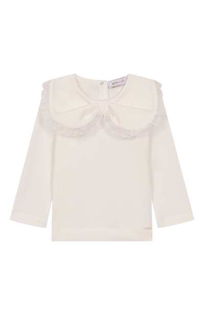 Хлопковый лонгслив MONNALISA, арт. 31F603