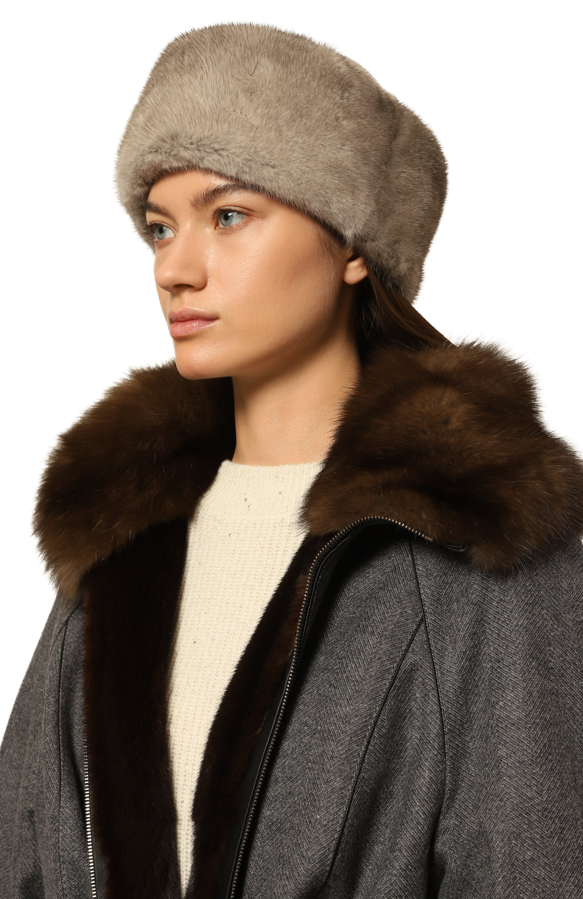 Меховая шапка татти из норки FURLAND, арт. 0163500140325601027, фото 2