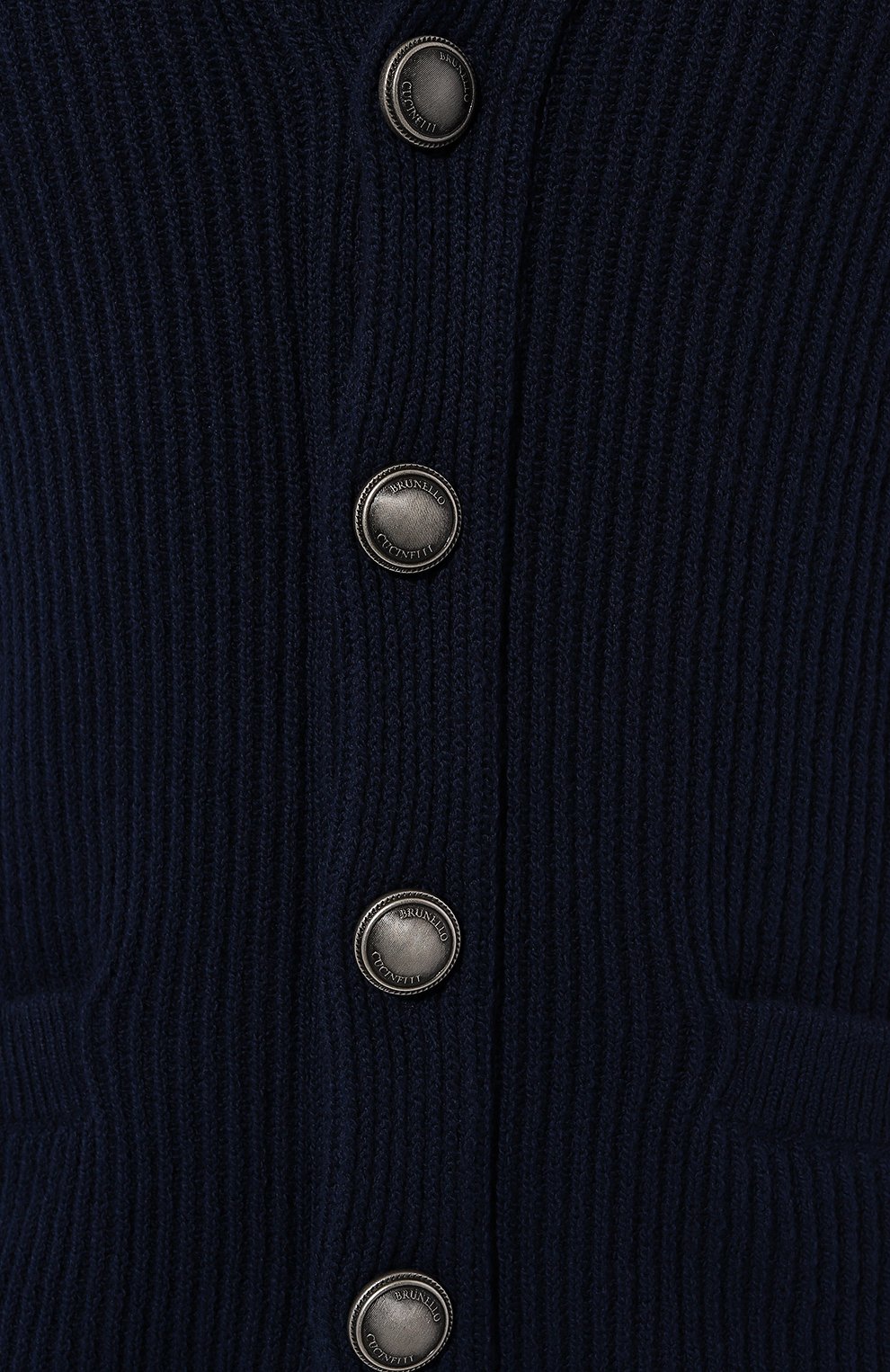 Хлопковый кардиган BRUNELLO CUCINELLI темно-синего цвета по цене 164000 руб., арт. M2W706006, фото 5 Хлопковый кардиган BRUNELLO CUCINELLI, арт. M2W706006, фото 5