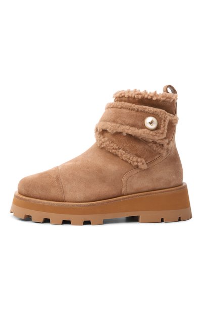 Замшевые ботинки meena JIMMY CHOO, арт. MEENA FLAT/VQQ, фото 4