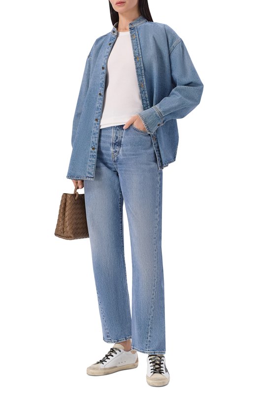 Комбинированные кеды Super-Star Golden Goose Deluxe Brand GWF00102.F005358 Белый  GWF00102.F005358 Фото 3