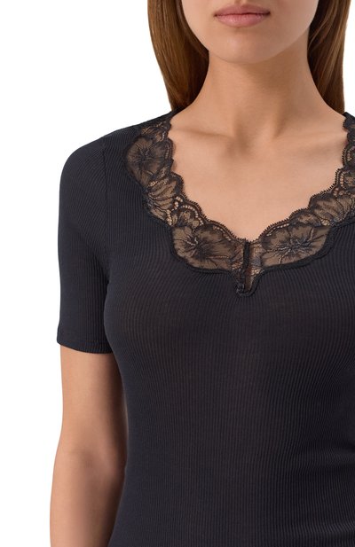 Хлопковая футболка HANRO, арт. 071376, фото 5