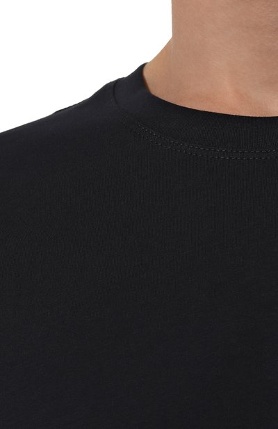 Хлопковая футболка KIRED темно-синего цвета по цене 26350 руб., арт. WKISSMW7923024, фото 5 Хлопковая футболка KIRED, арт. WKISSMW7923024, фото 5