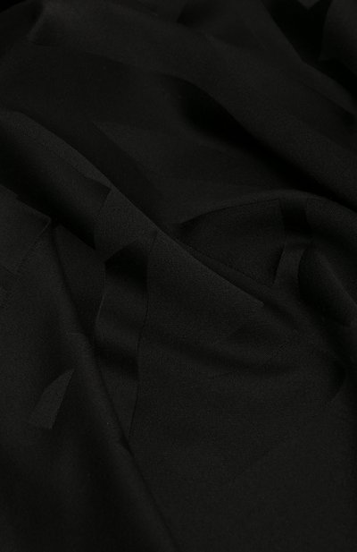 Шерстяной шарф SAINT LAURENT черного цвета по цене 84550 руб., арт. 719428/3Y2101000, фото 4 Шерстяной шарф SAINT LAURENT, арт. 719428/3Y2101000, фото 4