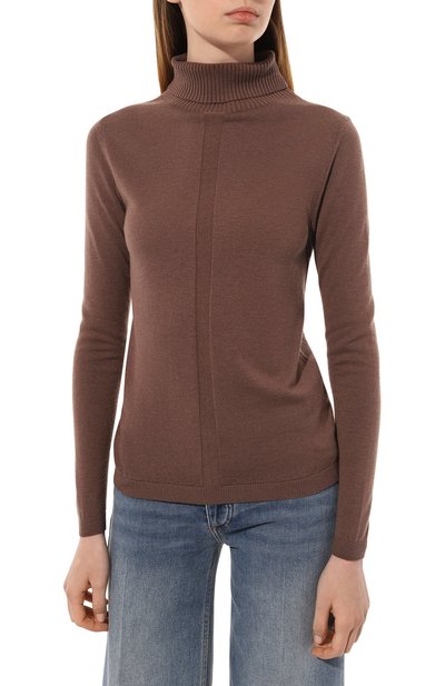 Водолазка из шерсти и шелка FREEAGE, арт. FW 20146-Br, фото 3