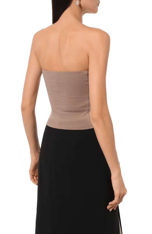 Хлопковый топ Brunello Cucinelli M0T1802B19 Бежевый  M0T1802B19 Фото 4