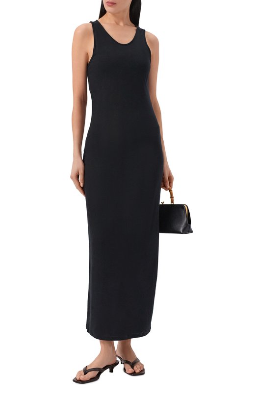 Платье из вискозы и шерсти Loulou de Saison MYR0N LDS Чёрный  MYR0N LDS Фото 2