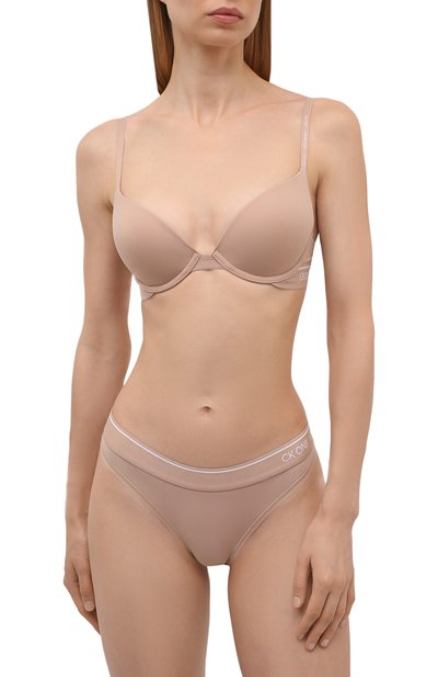 Трусы-слипы CALVIN KLEIN бежевого цвета по цене 3085 руб., арт. QF5746E, фото 2 Трусы-слипы CALVIN KLEIN, арт. QF5746E, фото 2