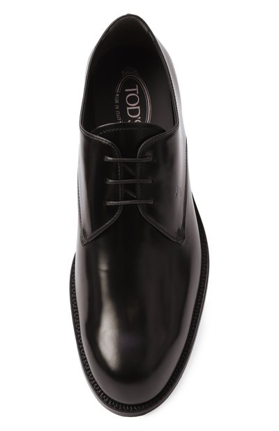 Кожаные дерби TOD’S черного цвета по цене 99800 руб., арт. XXM01E00C20AKT, фото 5 Кожаные дерби TOD’S, арт. XXM01E00C20AKT, фото 5