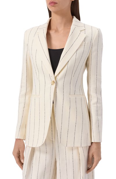 Жакет изо льна и вискозы BOSS, арт. 50537464, фото 3