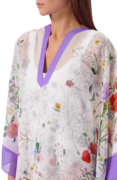 Шелковая туника GUCCI, арт. 827658/3GA0Q, фото 4