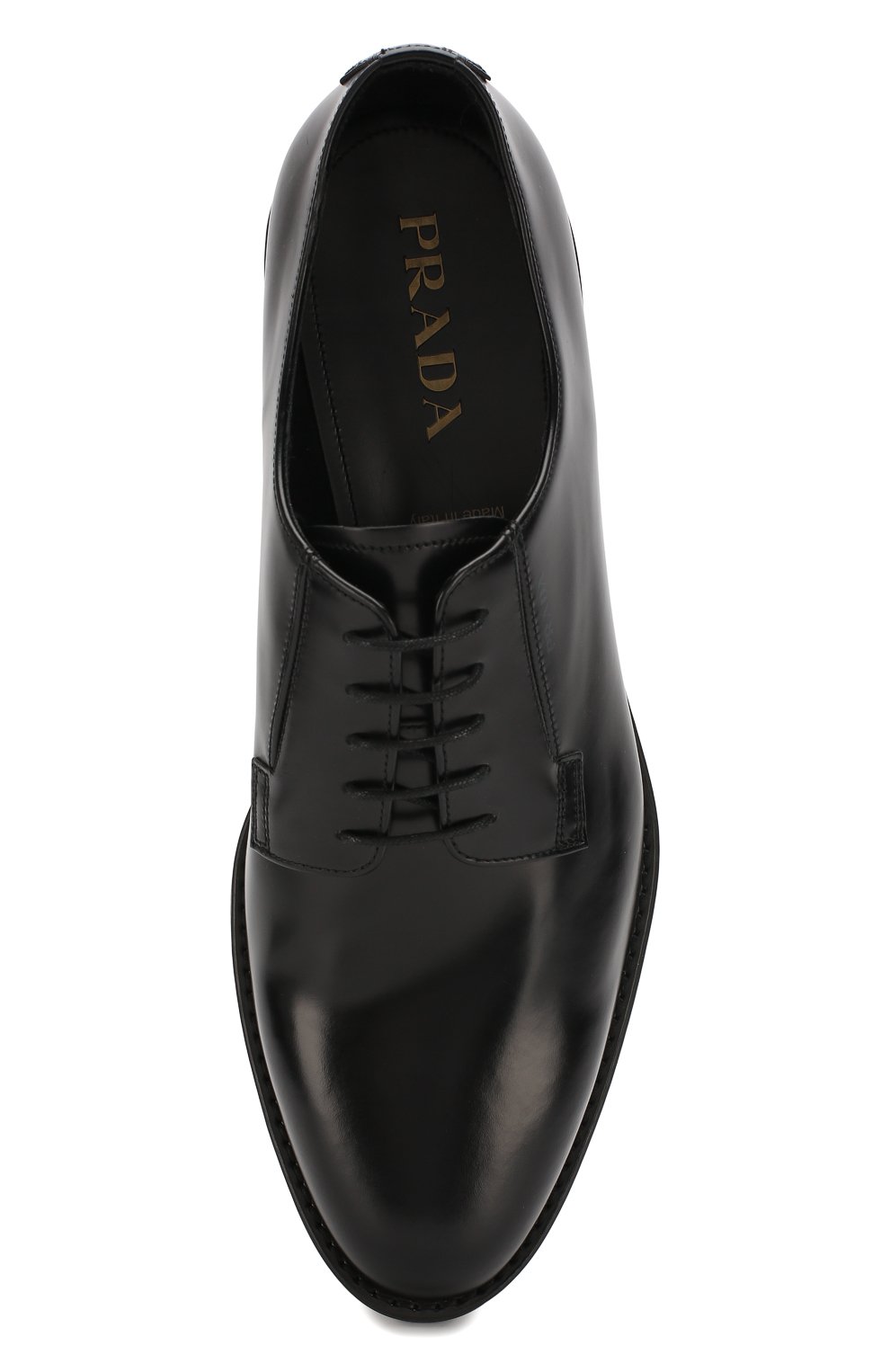 Кожаные дерби PRADA, арт. 2EE297-B4L-F0002, фото 5