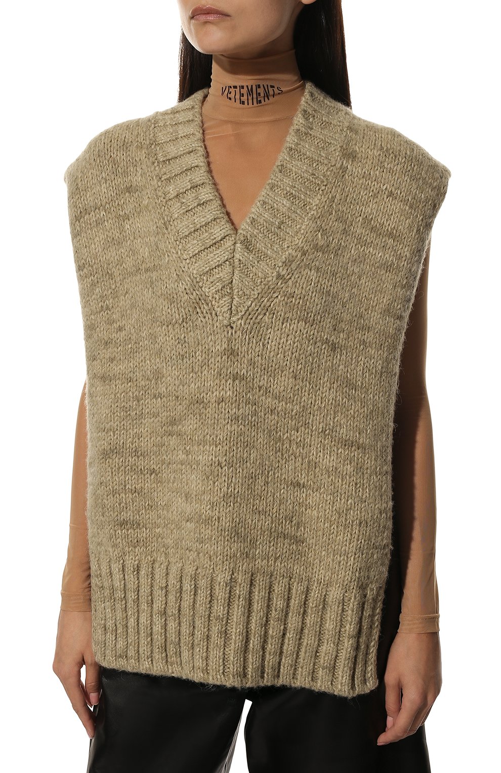 Жилет из шерсти и хлопка MAISON MARGIELA, арт. SI0TH0001/S17802, фото 3