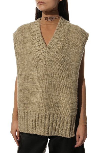 Жилет из шерсти и хлопка MAISON MARGIELA, арт. SI0TH0001/S17802, фото 3