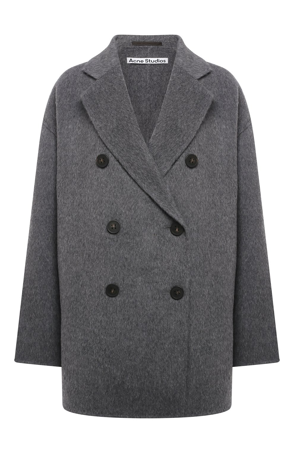 Шерстяное пальто ACNE STUDIOS серого цвета по цене 92500 руб., арт. A90273, фото 1 Шерстяное пальто ACNE STUDIOS, арт. A90273, фото 1