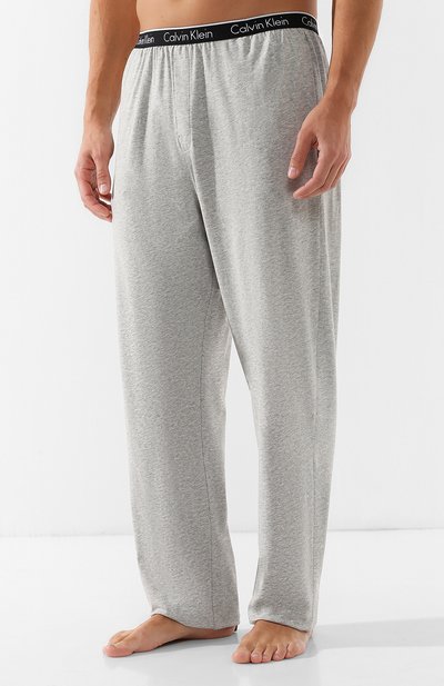 Хлопковые домашние брюки с широкой резинкой CALVIN KLEIN, арт. NB1160E, фото 3