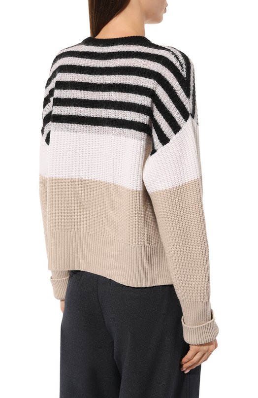 Свитер из шерсти и кашемира Brunello Cucinelli M1650BP180 Разноцветный  M1650BP180 Фото 4