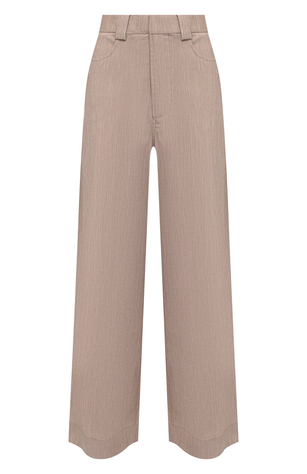 Брюки GANNI бежевого цвета по цене 25600 руб., арт. F5056, фото 1 Брюки GANNI, арт. F5056, фото 1