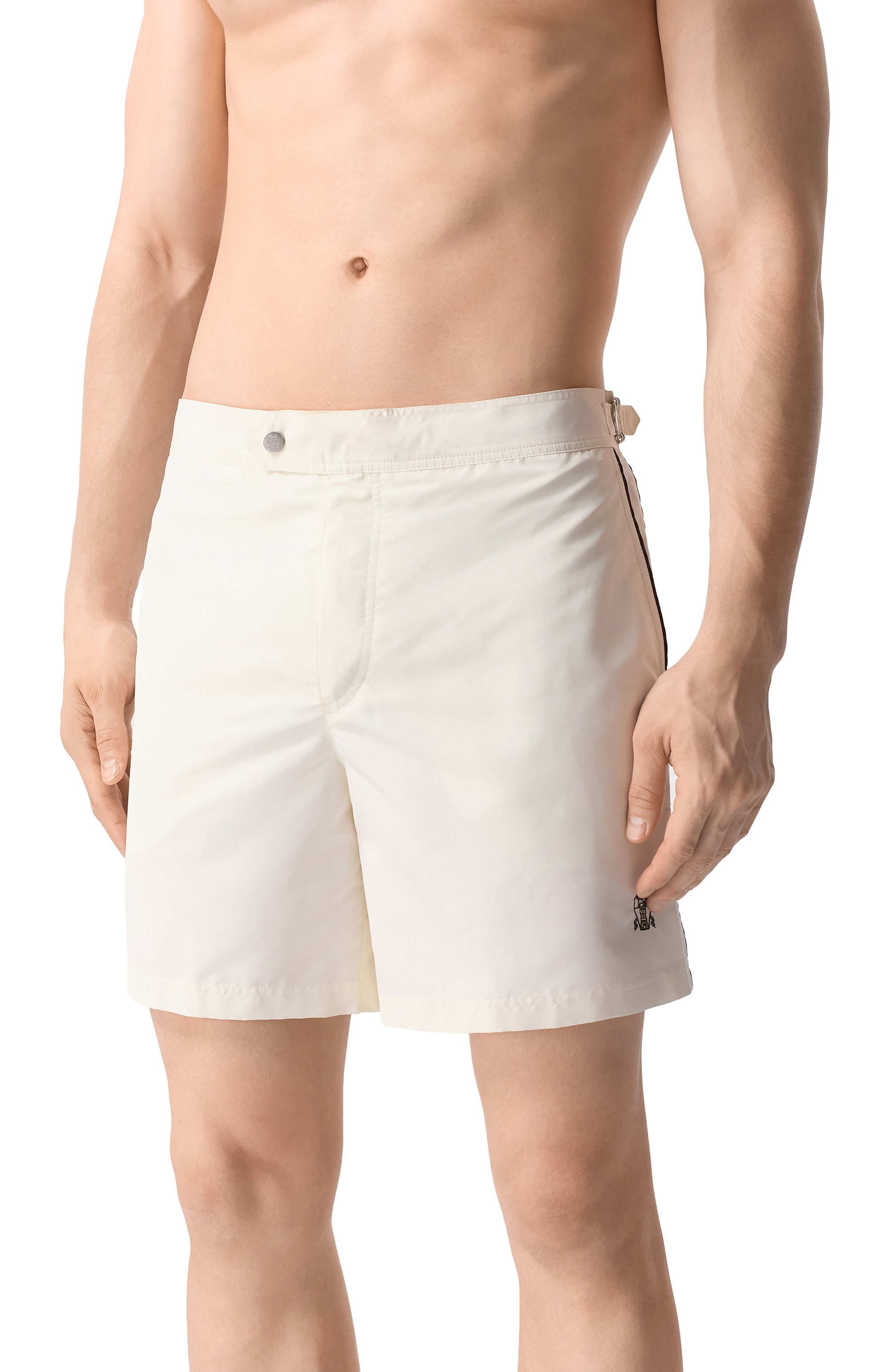 Плавки-шорты BRUNELLO CUCINELLI белого цвета по цене 61550 руб., арт. MW817045, фото 2 Плавки-шорты BRUNELLO CUCINELLI, арт. MW817045, фото 2