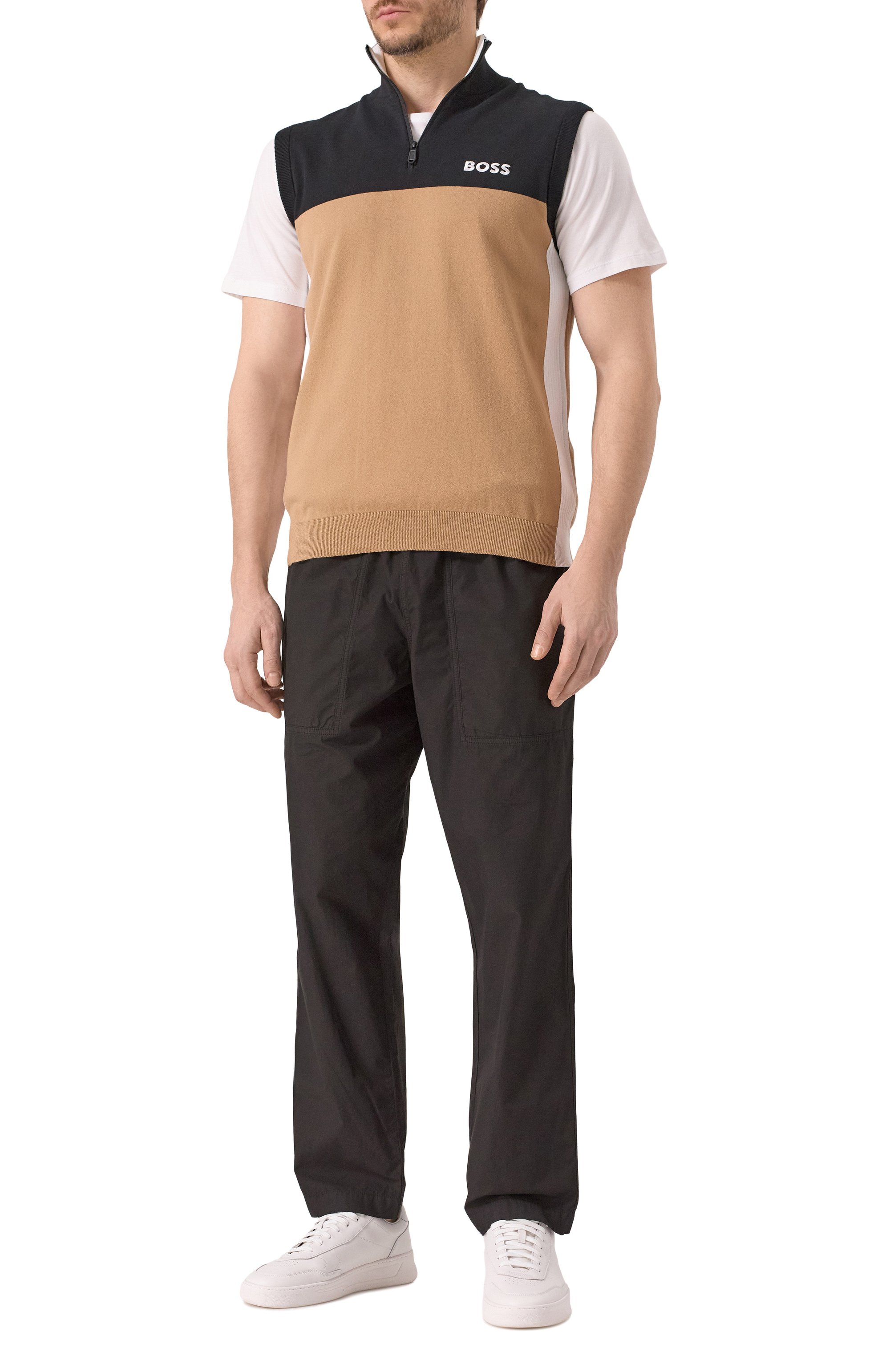 Хлопковый жилет BOSS GREEN, арт. 50537256, фото 2