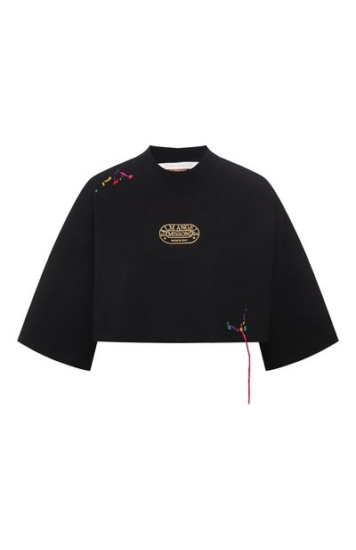 Женская хлопковая футболка palm angels x missoni PALM ANGELS, арт. PWAA040F21JER0011018