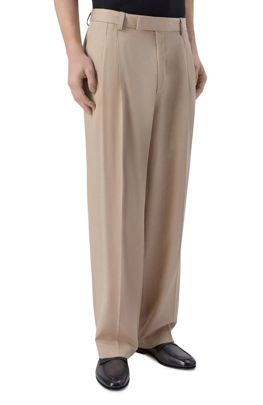 Брюки из лиоцелла BOSS 50561961 Бежевый  50561961 Фото 3