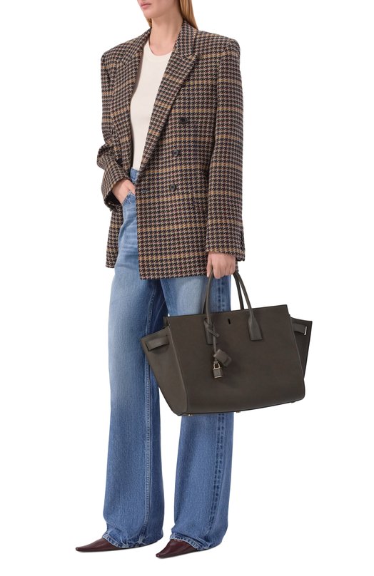 Сумка Sac de Jour large Saint Laurent 861230/AAGE1 Коричневый  861230/AAGE1 Фото 3