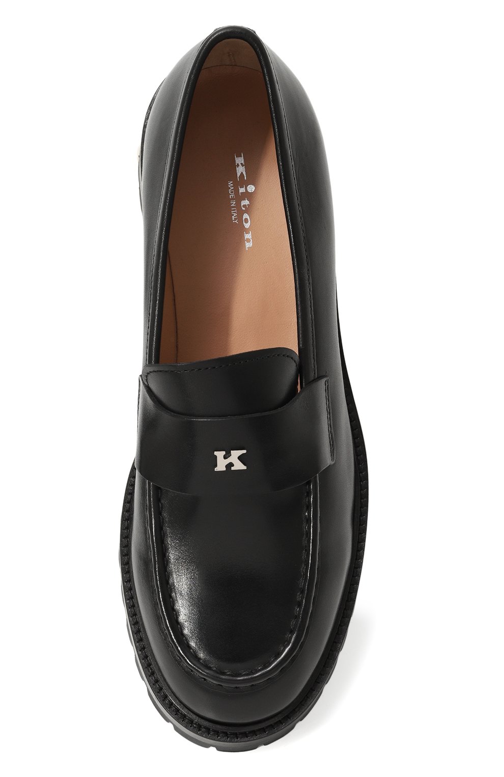 Кожаные лоферы KITON, арт. D58801N0102604, фото 6