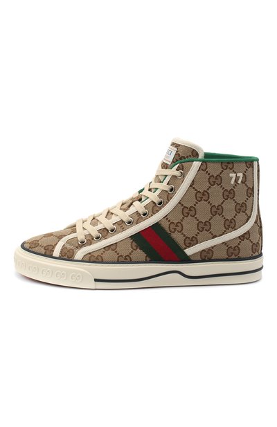 Текстильные кеды gucci tennis 1977 GUCCI, арт. 627838/HVK70, фото 4