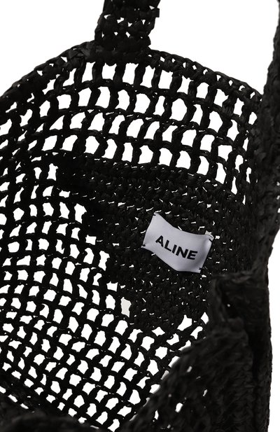 Сумка-тоут ALINE черного цвета по цене 9500 руб., арт. AL241501, фото 4 Сумка-тоут ALINE, арт. AL241501, фото 4