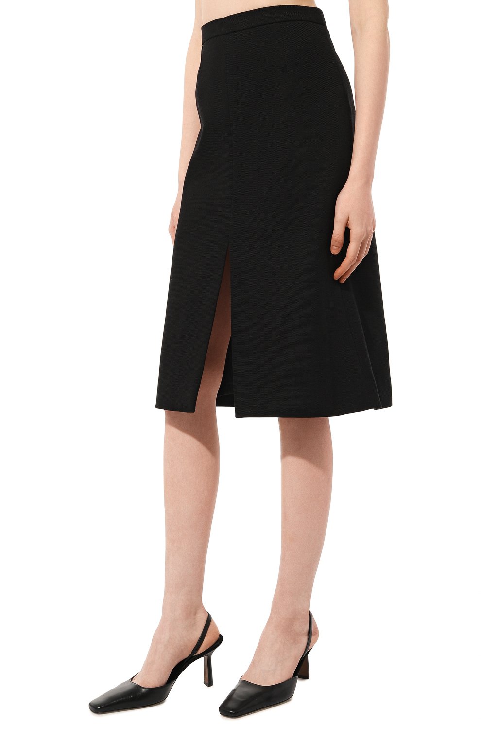 Хлопковая юбка DRIES VAN NOTEN черного цвета по цене 52050 руб., арт. 231-010800-6214, фото 3 Хлопковая юбка DRIES VAN NOTEN, арт. 231-010800-6214, фото 3