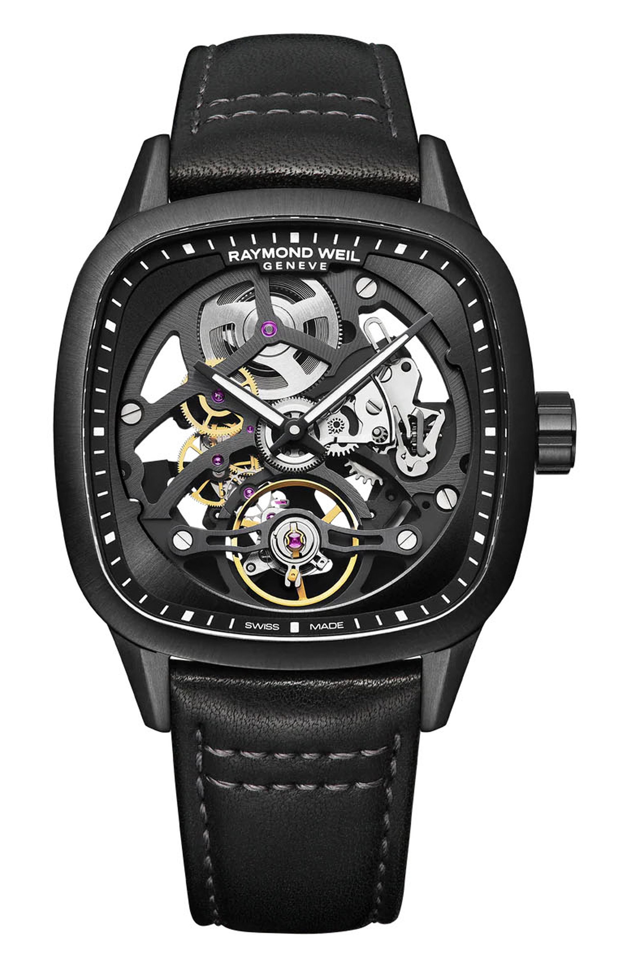 Часы freelancer skeleton automatic RAYMOND WEIL бесцветного цвета по цене 434800 руб., арт. 2795-BKC-20000, фото 1 Часы freelancer skeleton automatic RAYMOND WEIL, арт. 2795-BKC-20000, фото 1