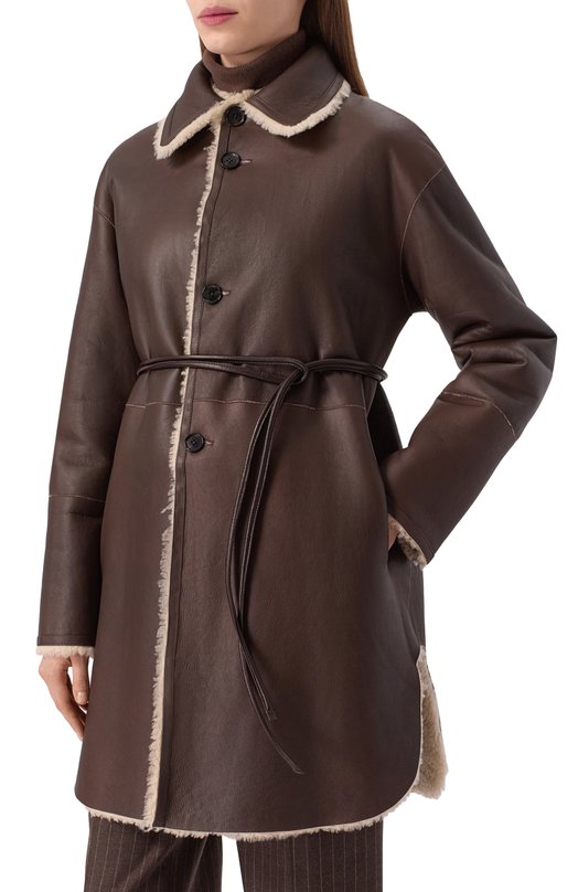 Двусторонняя дубленка Kiton D58674K0545F01 Коричневый  D58674K0545F01 Фото 3