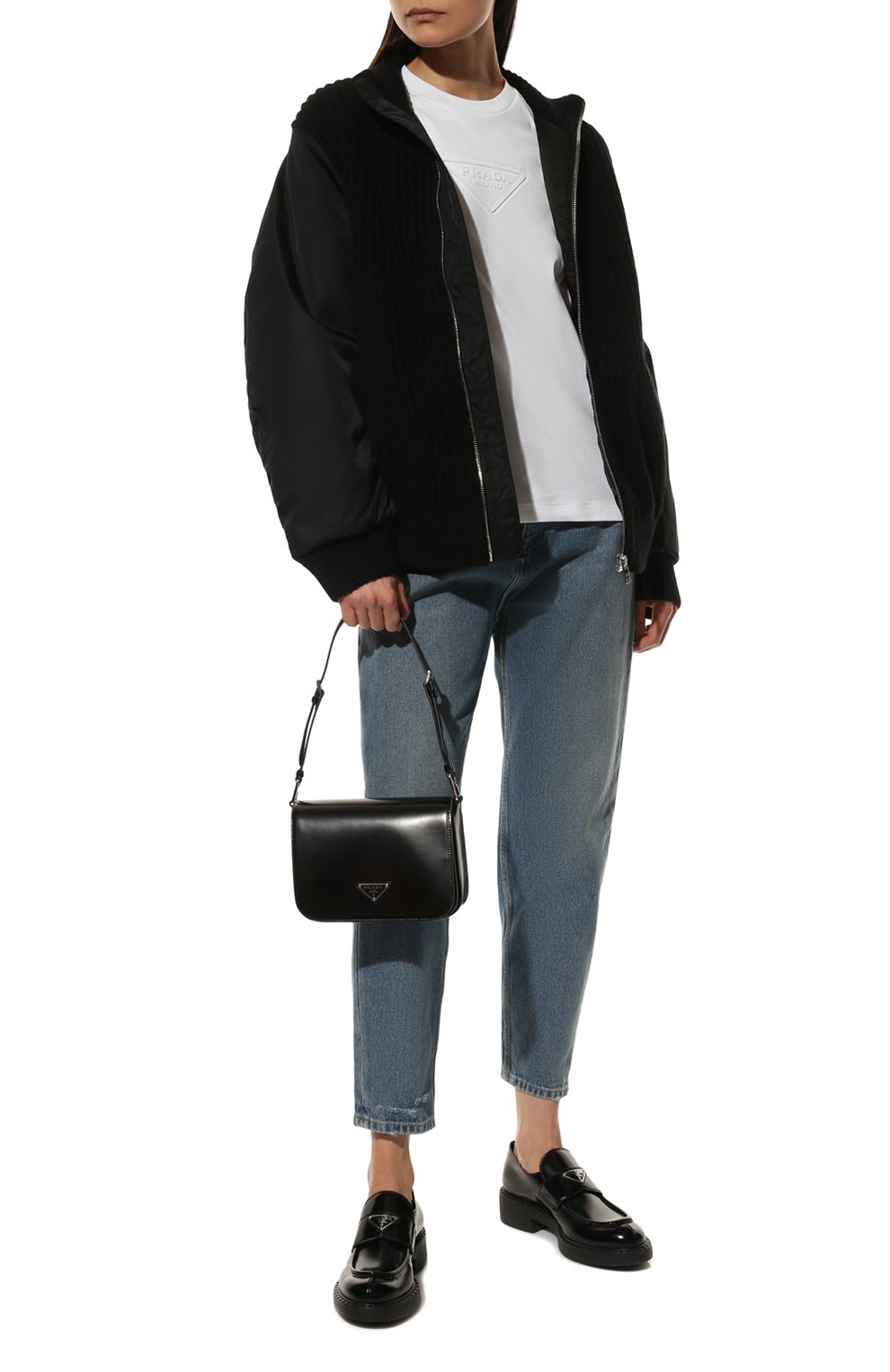 Хлопковая футболка PRADA, арт. 35838-10YI-F0009-161, фото 2