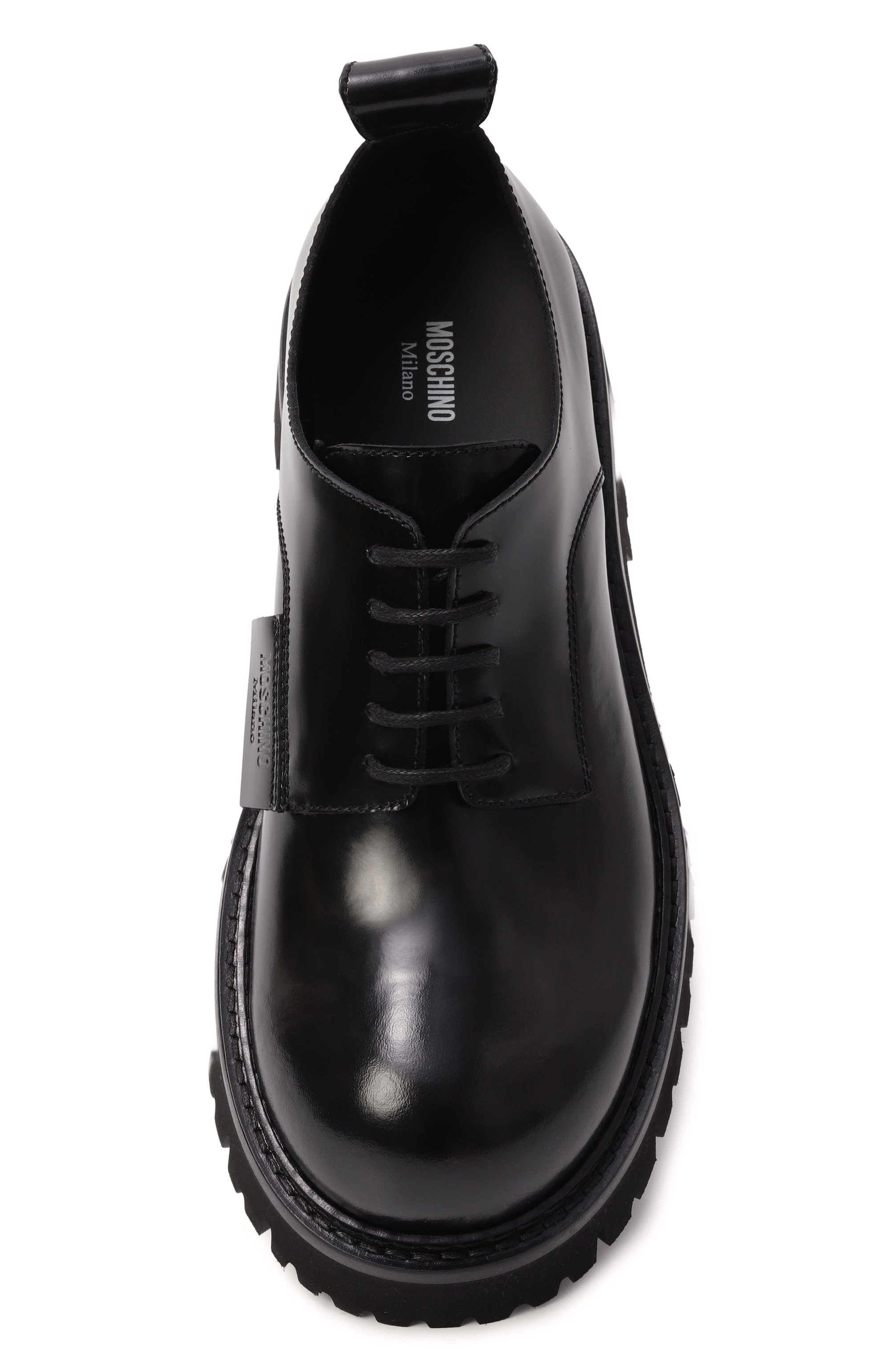 Кожаные дерби MOSCHINO, арт. MB10504G0N/GB5, фото 6