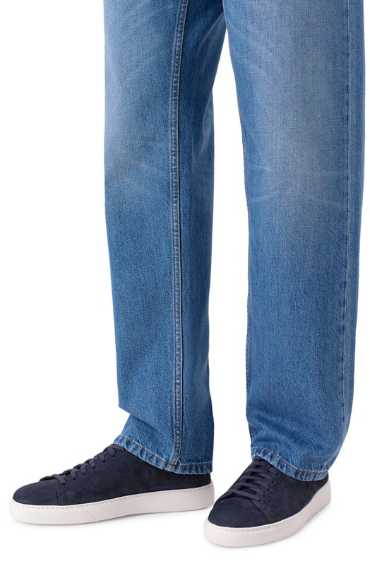 Кеды из нубука H`D`S`N Baracco TH0MAS.0* Синий  TH0MAS.0* Фото 3