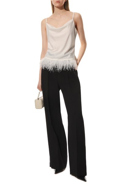 Топ с отделкой перьями SEVEN LAB, арт. TKF white, фото 2