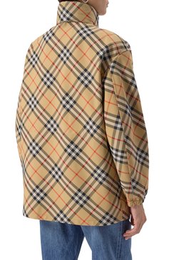 Женская куртка BURBERRY бежевого цвета, арт. 8087231 | Фото 9 (Материал внешний: Синтетический материал; Рукава: Длинные; Длина (верхняя одежда): Короткие; Кросс-КТ: Легкие, Куртка; Стили: Кэжуэл)