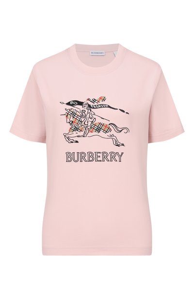 Женская хлопковая футболка BURBERRY, арт. 8121037