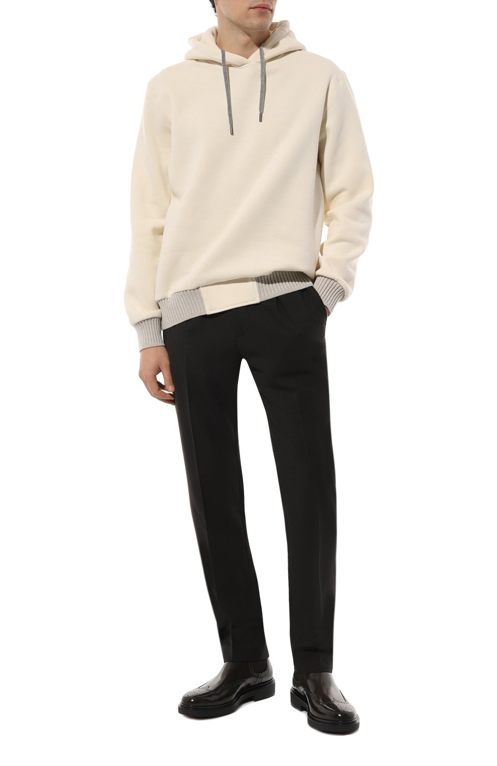 Худи из хлопка и кашемира CAPOBIANCO, арт. 15M432.FW00./58-60, фото 2