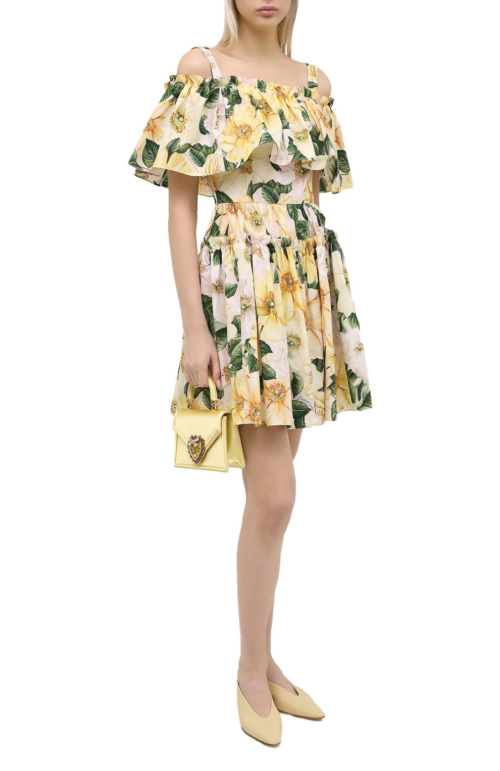 Хлопковое платье DOLCE & GABBANA, арт. F63X7T/HS5IA, фото 2