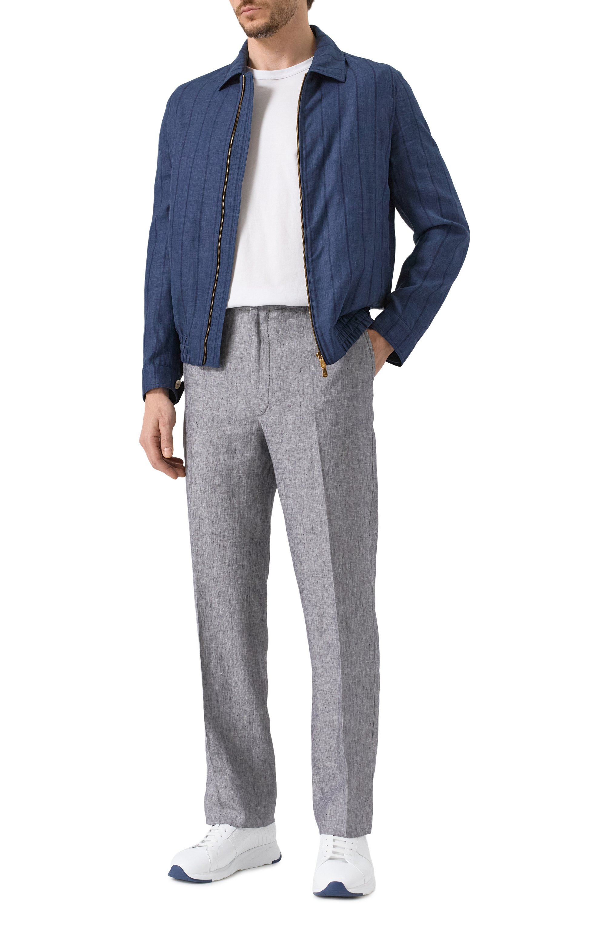 Льняные брюки CORNELIANI, арт. 254L27-2514159, фото 2