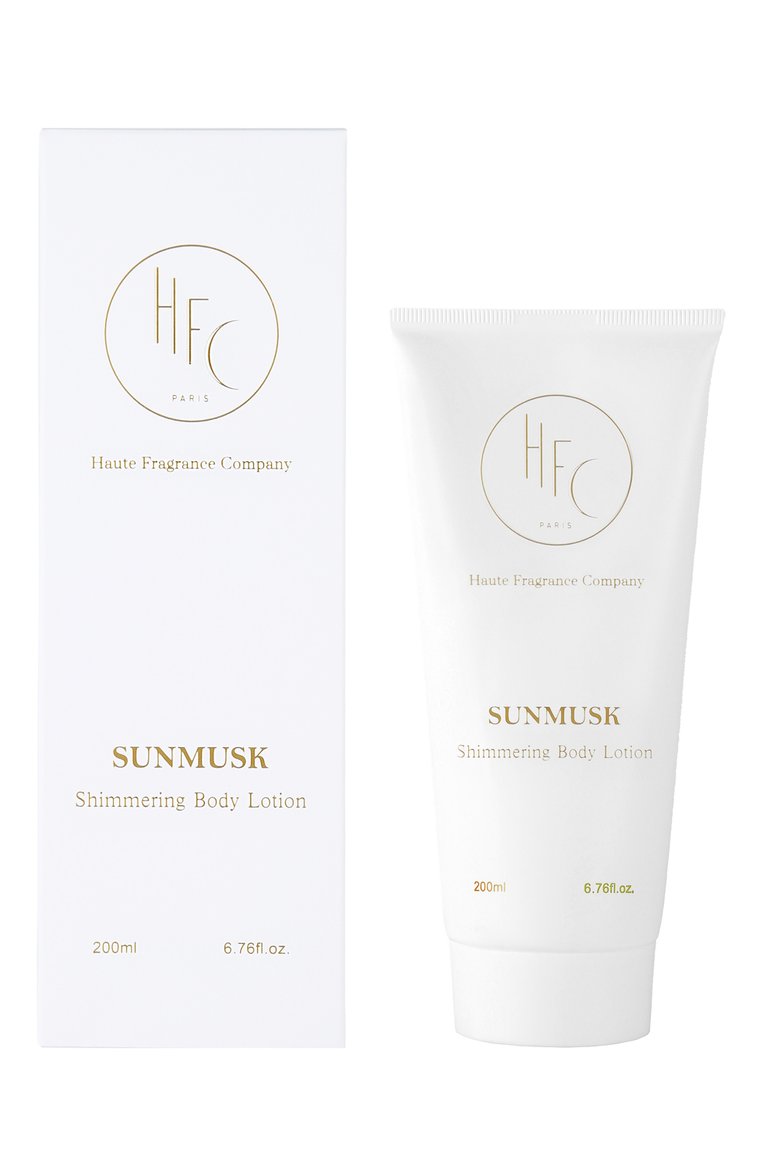 Парфюмированный лосьон для тела с эффектом сияния sunmusk (200ml) HFC бесцветного цвета, арт. 3760354920610 | Фото 2 (Региональные ограничения белый список (Axapta Mercury): Не проставлено; Тип продукта: Лосьоны; Назначение: Для тела; Нос: Не проставлено; Косметика кросс-кт: Уход У)